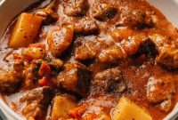 Savory Slow-Cooked Pork Stew with Vegetables