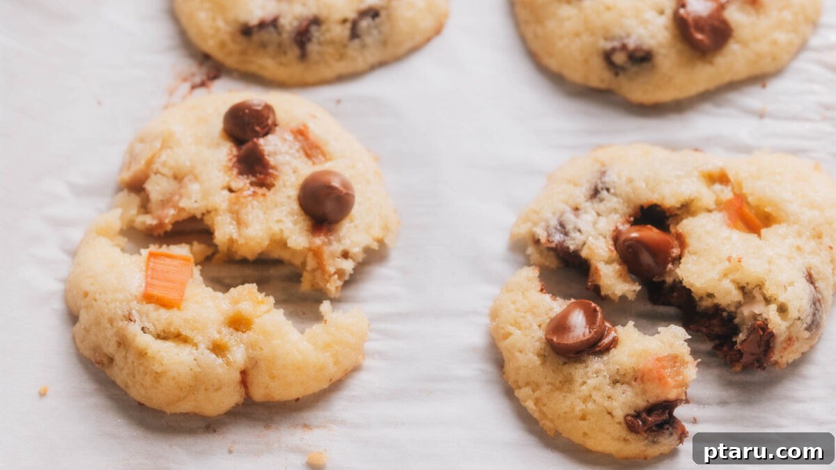 10 Unique Rhubarb Recipes Beyond Pie You’ll Want to Try 2 A few of my soft cookies with rhubarb recipes.