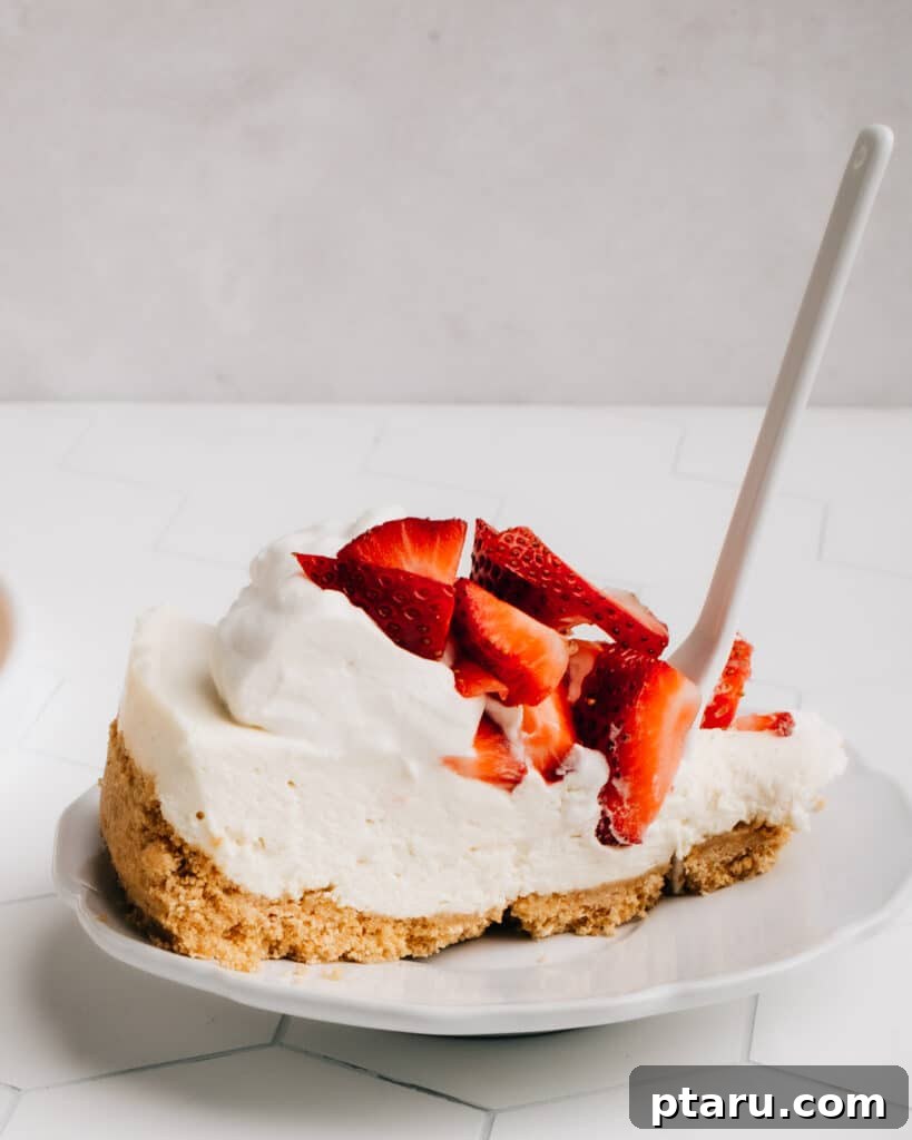 No-Bake Natural Strawberry Cheesecake Recipe — Simple & Creamy 6 img 56219 5