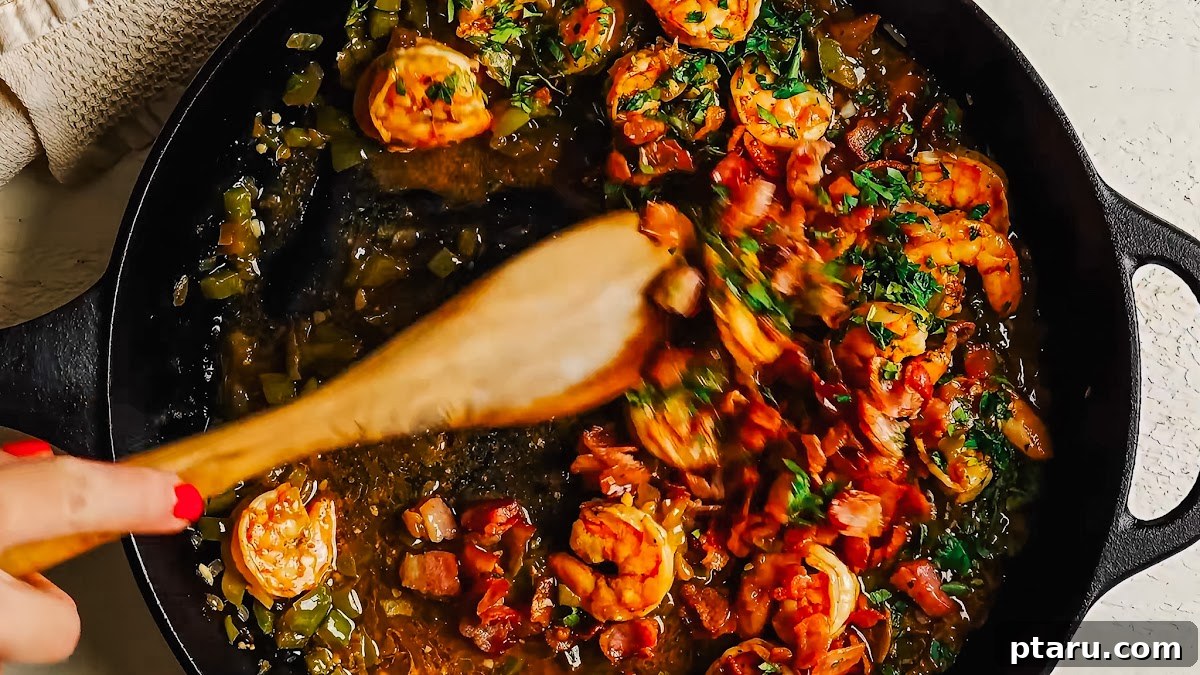 Shrimp and Grits recipe steps.