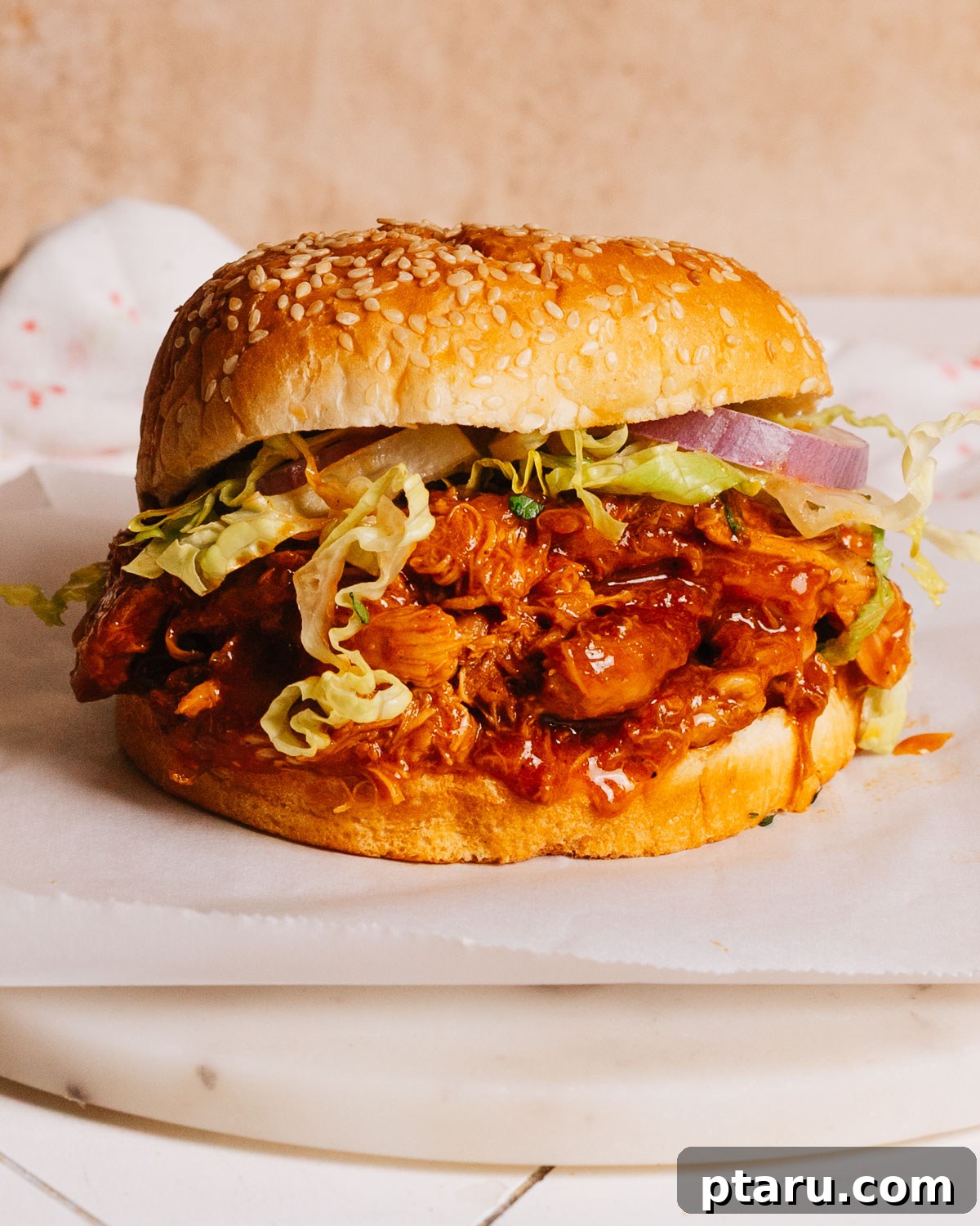 30 One-Pan Chicken Dinners: A Month of Simple Recipes 20 Shredded crockpot BBQ chicken.