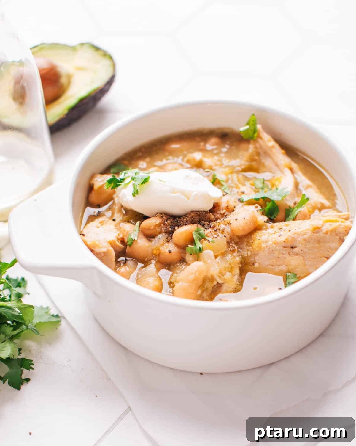30 One-Pan Chicken Dinners: A Month of Simple Recipes 22 Green chicken chili with white beans.
