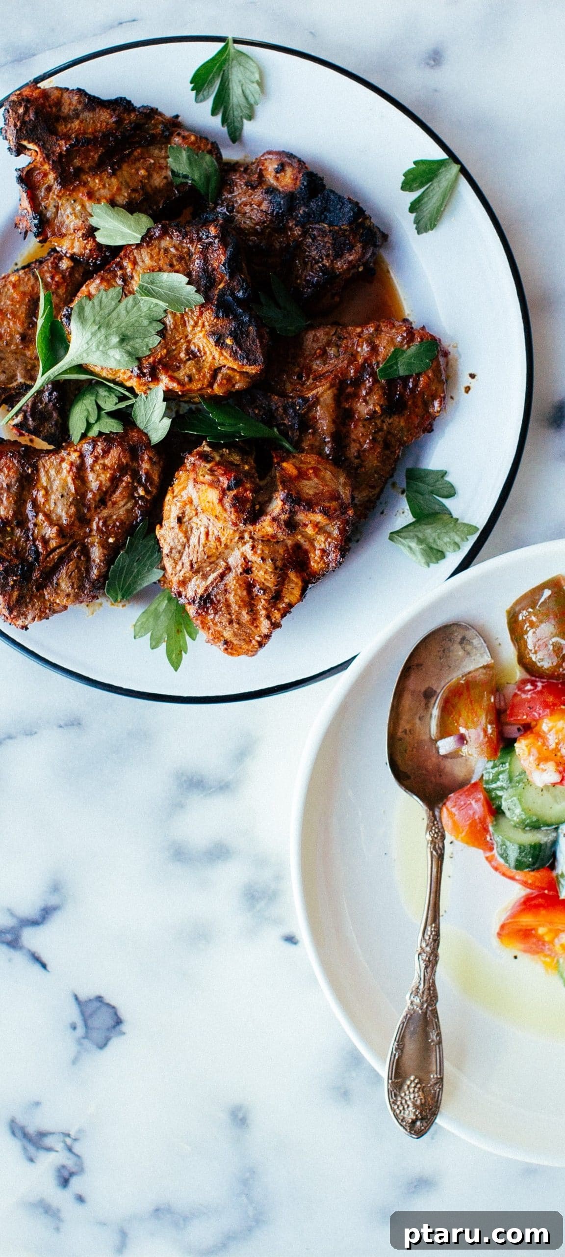 22 Summer Grilling Recipes Everyone Will Love 12 Grilled harissa lamb chops with yogurt cucumber salad.