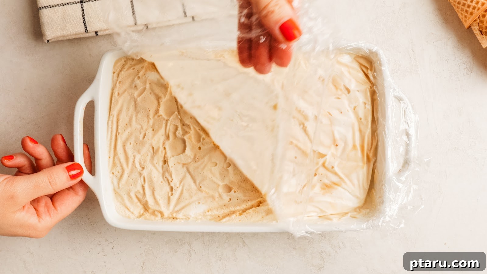 Peanut Butter Ice Cream recipe steps.