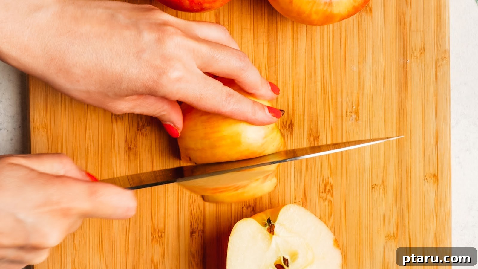 Caramel Apple Slices with Homemade Caramel Sauce 5 Caramel Apple Slices recipe steps.