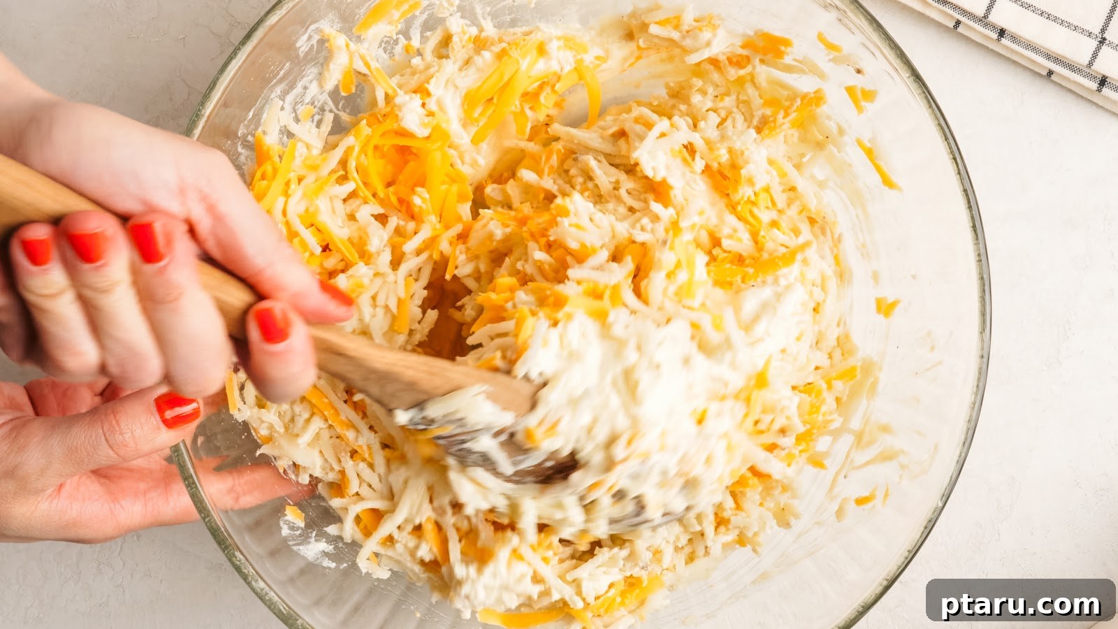 Funeral Potatoes: Cheesy Casserole with Cornflake Topping 7 Cheesy Potato Casserole recipe steps.