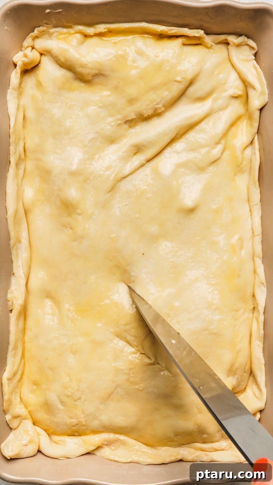 Creamy Chicken Pot Pie Casserole with Flaky Puff Pastry 12 Chicken Pot Pie Casserole recipe steps.
