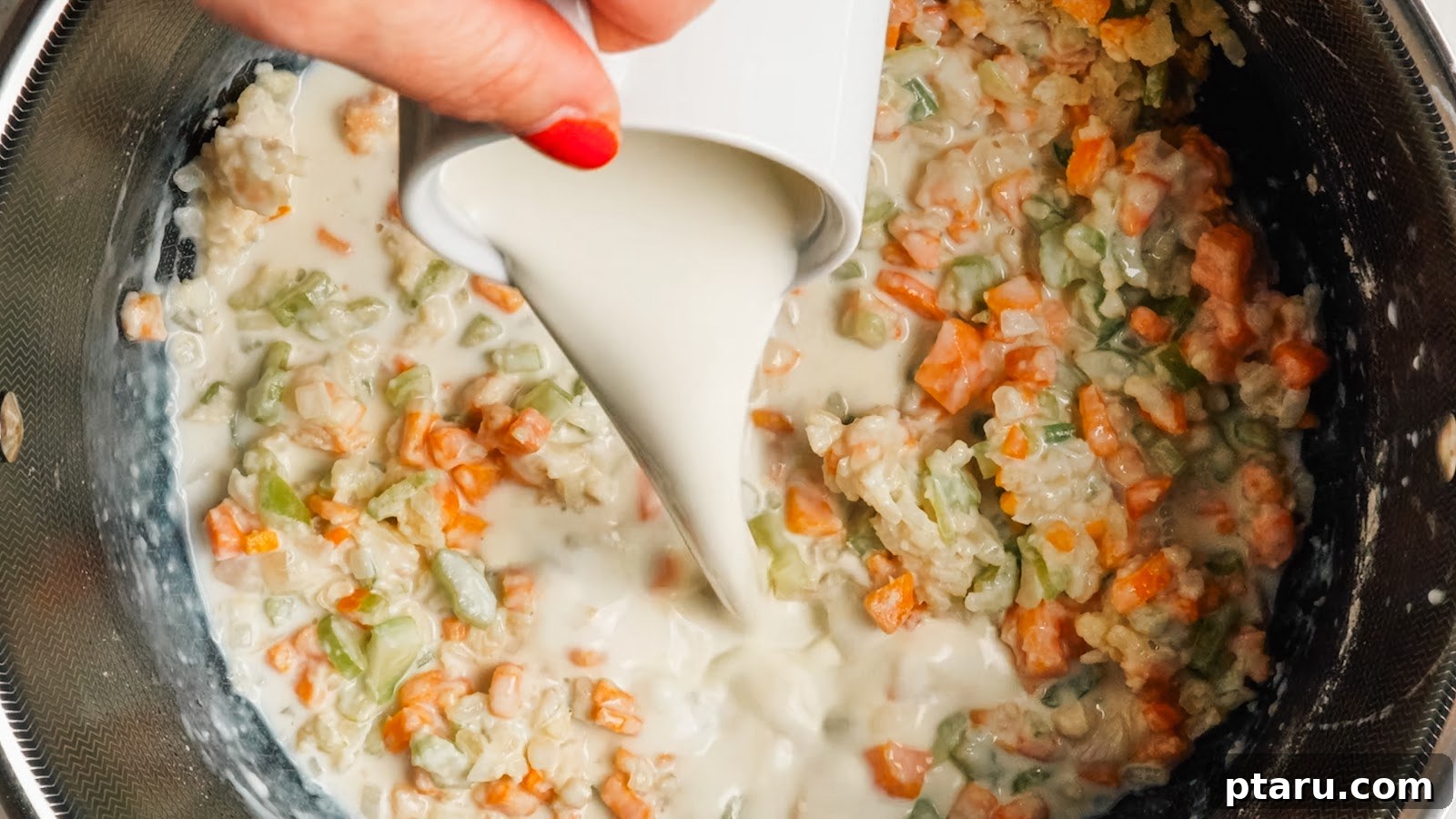 Creamy Chicken Pot Pie Casserole with Flaky Puff Pastry 8 Chicken Pot Pie Casserole recipe steps.