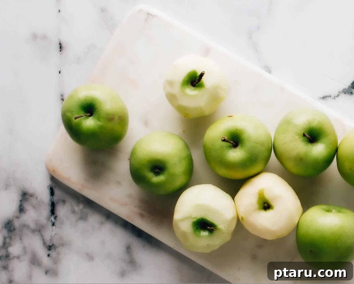 Crispy Homemade Apple Fritters with Cinnamon Glaze 3 Granny Smith Apples.