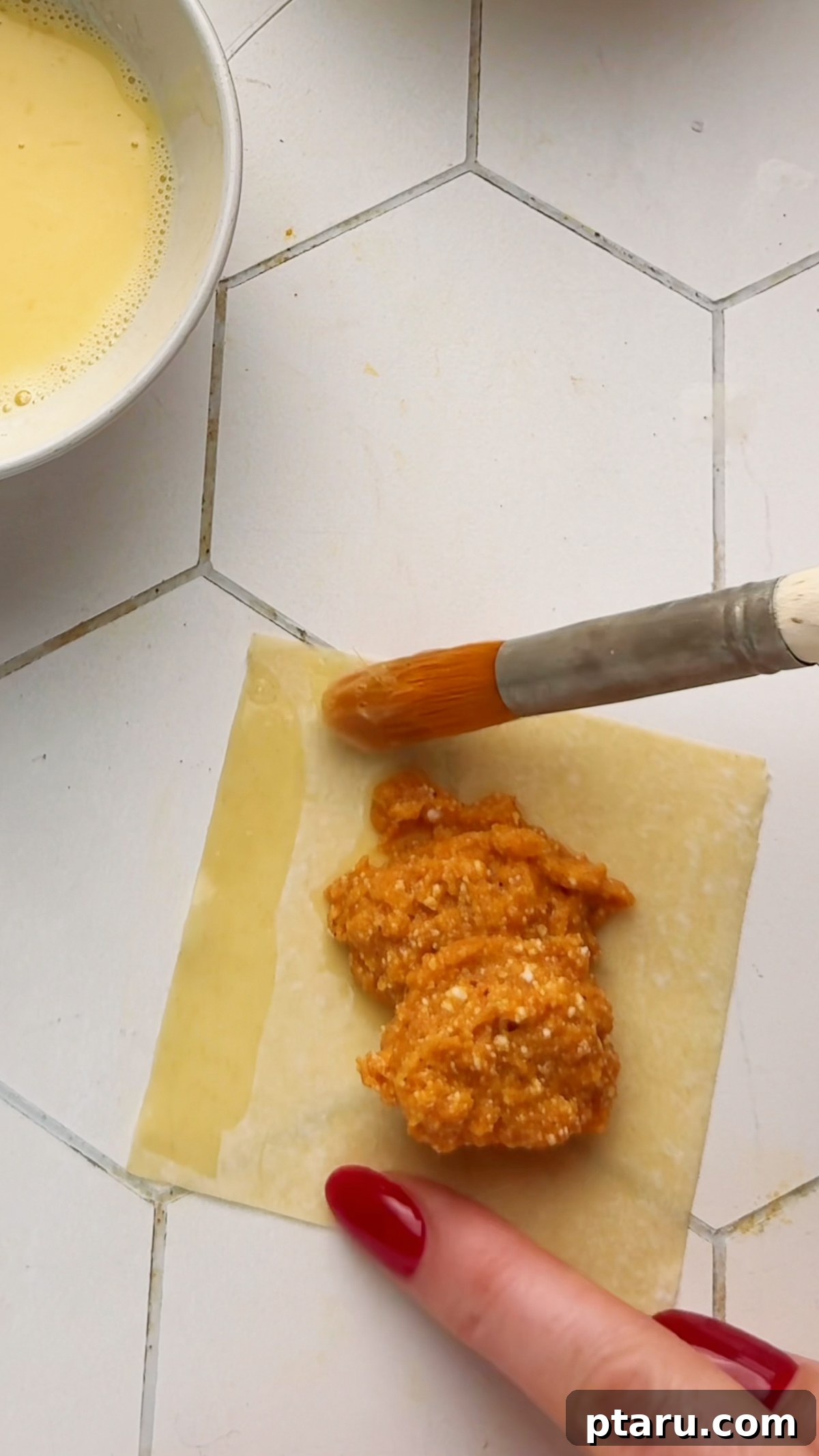 Homemade Pumpkin Ravioli Made with Wonton Wrappers 5 Pumpkin Ravioli recipe steps.